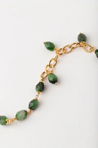 Pulseira Dourada Elos Rubizoisita