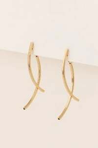 Brinco Curvas Dourado