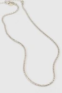 Colar Prateada Choker Pipoca