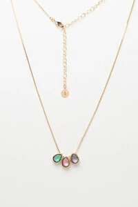 Colar Gotas Color Banho Ouro 18K