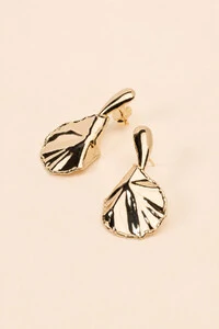 Brinco Dourado Dobraduras