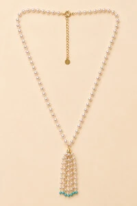 Colar Dourado Mini Pérolas