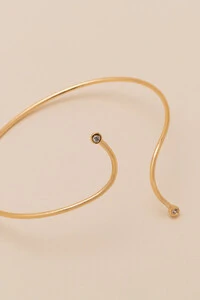 Pulseira Dourada Vitta Encontro Zircônia