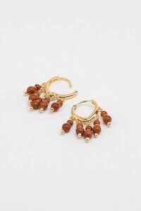 Argola Cachinho Goldstone Banho Ouro 18K