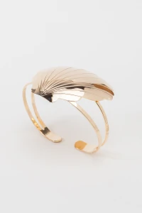 Pulseira Bracelete Dourado Concha