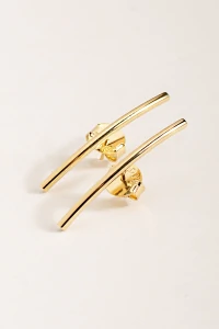 Brinco Palito Banho Ouro 18K
