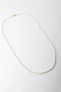 Colar Longo Pérola Shell Banho Ouro 18k
