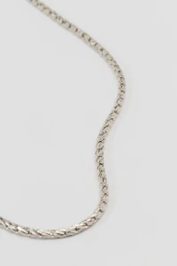 Colar Prateada Choker Pipoca