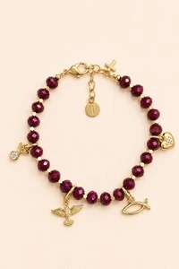 Pulseira Ayla Elementos Da Sorte Banho Ouro 18K