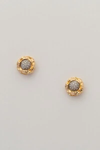 Brinco Dourado Lava Zircônia Cristal