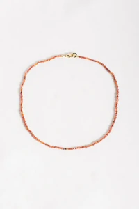 Colar Micro Zircônias Terracota Com Fecho De Coração Banho Ouro 18k