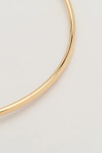 Colar Dourado Choker Tubo