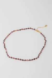 Colar Choker Safira Mini Zircônia Banho Ouro 18K