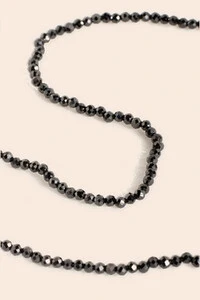 Colar Fio Micro Zircônia Preta Banho Ouro 18k
