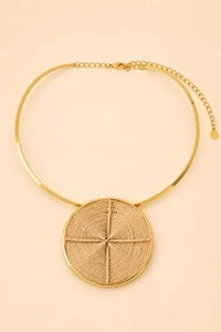 Colar Dourado Aro Palha