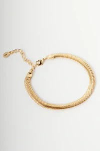 Pulseira Malha Snake Dourada