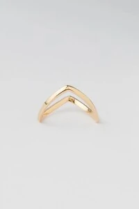 Anel Slim Liso Banho Ouro 18K