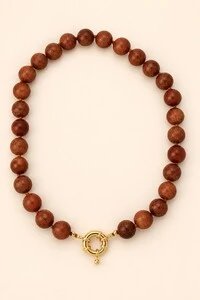 Colar Goldstone Banho Ouro 18K