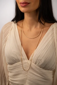 Colar/Pulseira Dourada Canutilhos