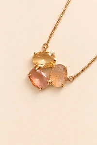 Colar Dourado Harmonia Cristais