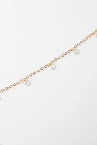 Pulseira Elos e Zircônia Banho Ouro 18K