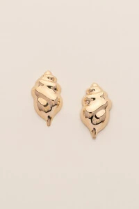 Brinco Dourado Concha