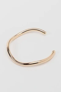 Pulseira Bracelete Onda Dourada