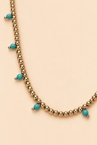 Colar Choker Esferas Dourada