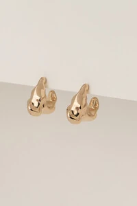 Brinco Dourado Argola Orgânica