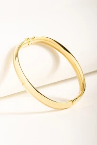 Pulseira Bracelete Largo Banho Ouro 18k