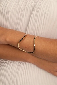 Pulseira Bracelete Encontro Dourado