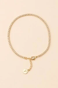 Pulseira Riviera Zircônia Dourada
