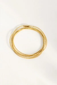 Pulseira Dourada Corda de Violão