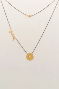 Colar Gratidão Banho Ouro 18k