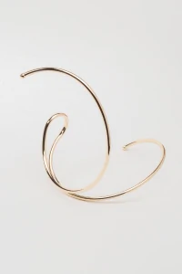 Pulseira Bracelete Dourada Fio Aberto