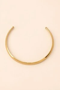Colar Dourado Choker Tubo