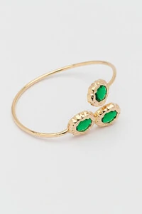 Pulseira Dourada Amazonas Verde Esmeralda