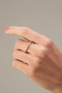 Anel Aparador Zircônia Banho Ouro 18K