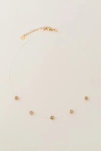 Colar Choker Nylon 5 Pontos de Luz