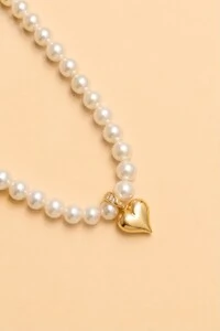 Colar Anne Pérola Shell Banho Ouro 18K