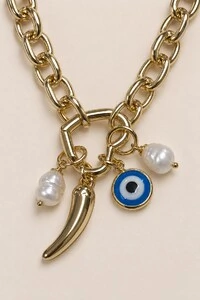Colar Amor em Elos Banho Ouro 18K