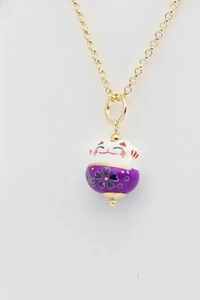 Pingente Gatinho Da Sorte Banho Ouro 18K