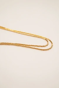 Colar/Pulseira Dourada Canutilhos
