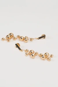 Brinco Zig Zag Bubbles Dourado