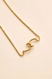 Colar Entrelaçado Banho de Ouro 18k