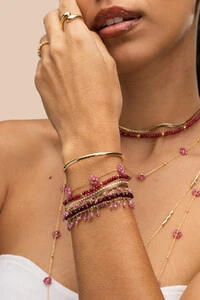 Pulseira Fiore Primavera Banho Ouro 18K
