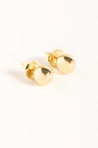 Brinco Mini Bola Banho Ouro 18k