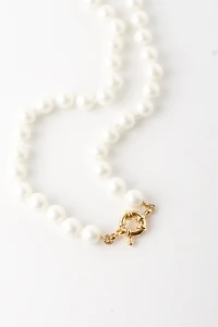 Colar Camille Pérola Shell Banho Ouro 18K