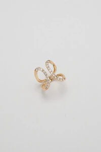 Anel Elegance Zircônia Banho Ouro 18K