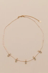 Colar Siena Pérola Natural Banho Ouro 18K